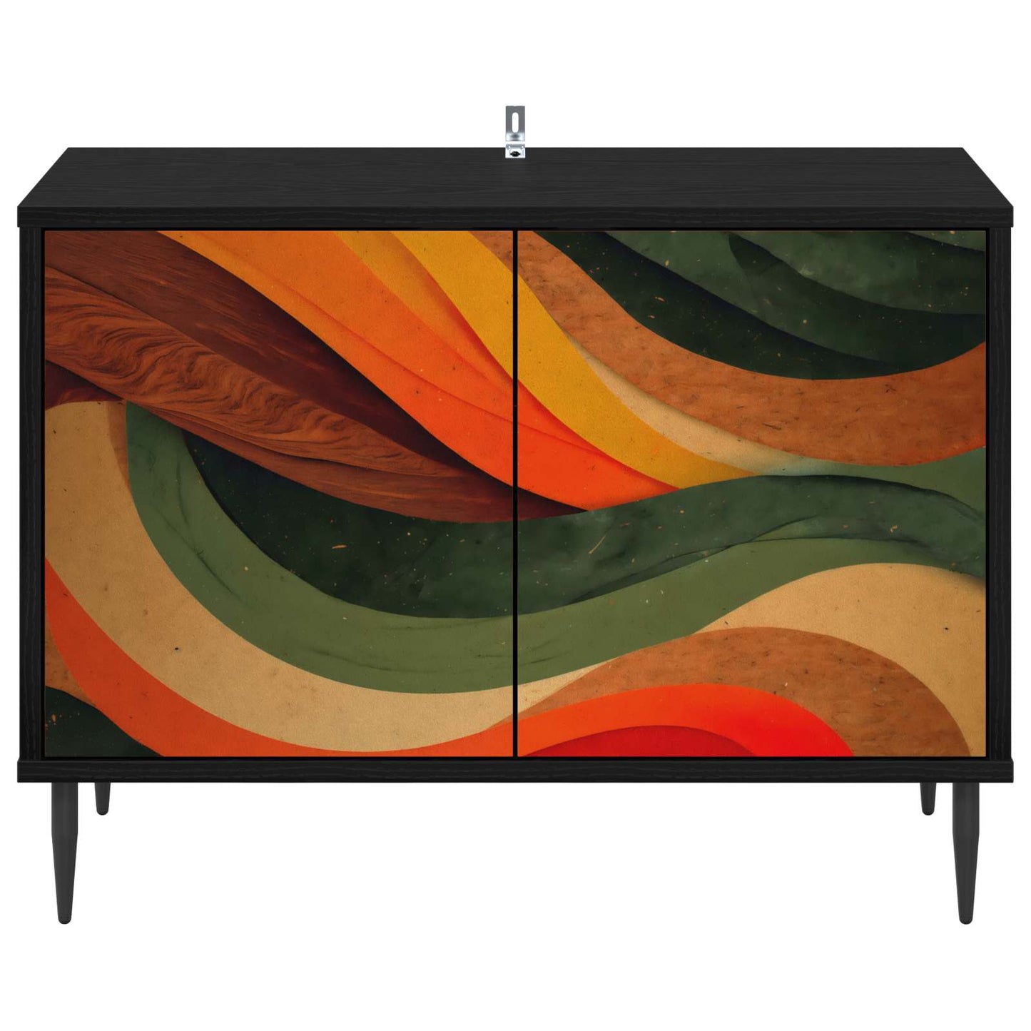TV-skab BONN 69 x 33 x 50,5 cm Sort eg Konstrueret træ