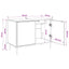 TV-skab BONN 69 x 33 x 50,5 cm Sort eg Konstrueret træ