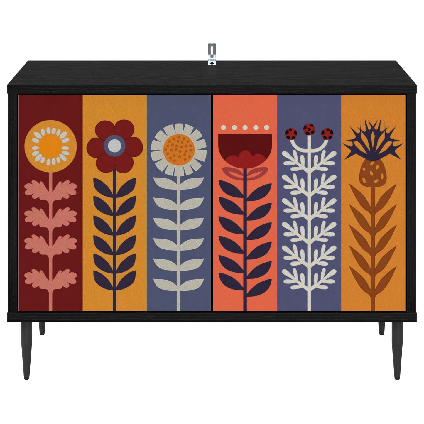 TV-skab ESSEN 69 x 33 x 50,5 cm Sort eg Konstrueret træ