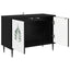 TV-skab HANAU 69 x 33 x 50,5 cm Sort eg Konstrueret træ