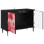 TV-skab AACHEN 69 x 33 x 50,5 cm Sort eg Konstrueret træ