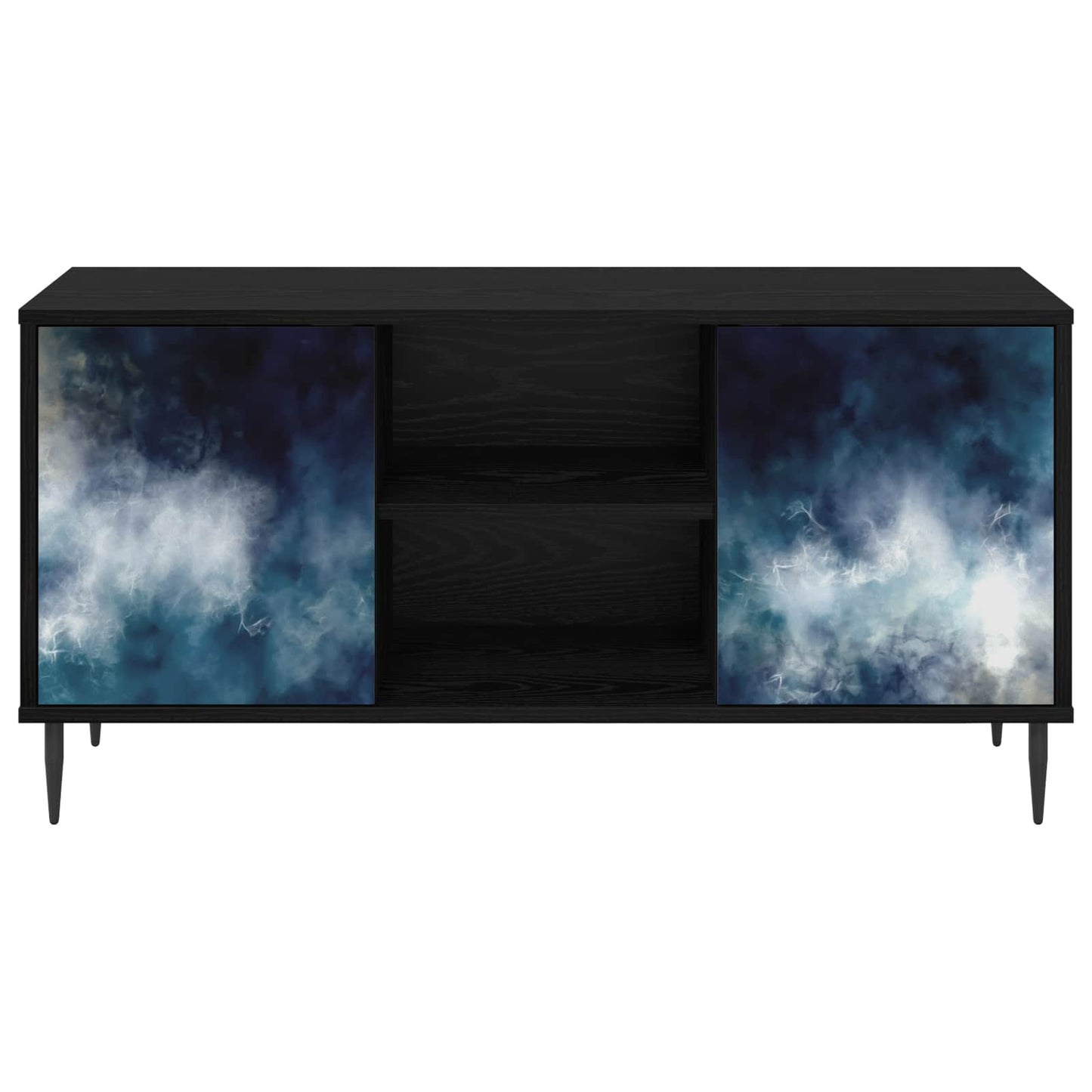 TV-skab RAALTE 102 x 33 x 51 cm Sort eg Konstrueret træ