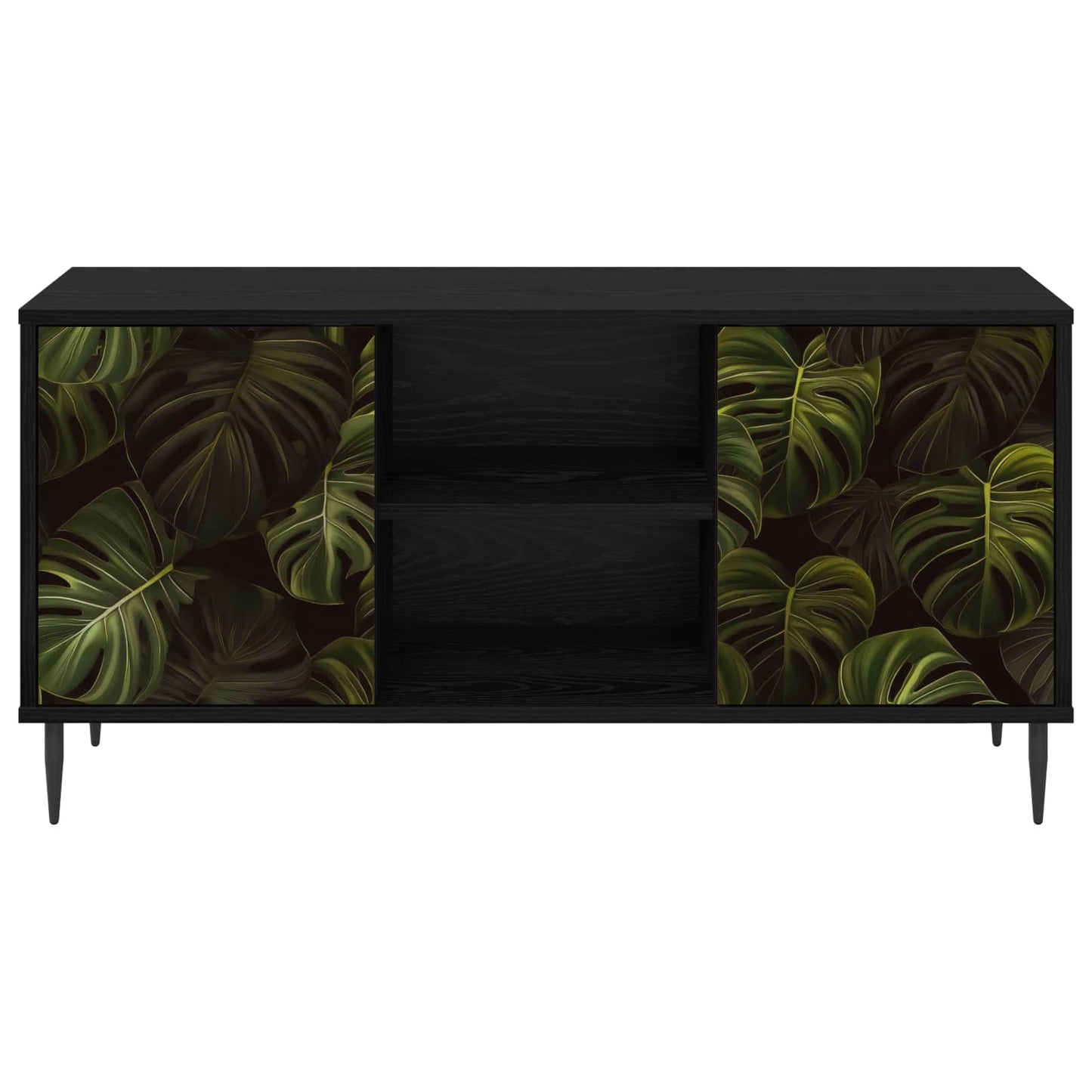 TV-skab ELBURG 102 x 33 x 51 cm Sort eg Konstrueret træ