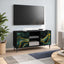 TV-skab WIJHE 102 x 33 x 51 cm Sort eg Konstrueret træ