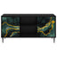 TV-skab WIJHE 102 x 33 x 51 cm Sort eg Konstrueret træ
