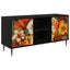 TV-skab GENNEP 102 x 33 x 51 cm Sort eg Konstrueret træ