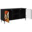 TV-skab GENNEP 102 x 33 x 51 cm Sort eg Konstrueret træ
