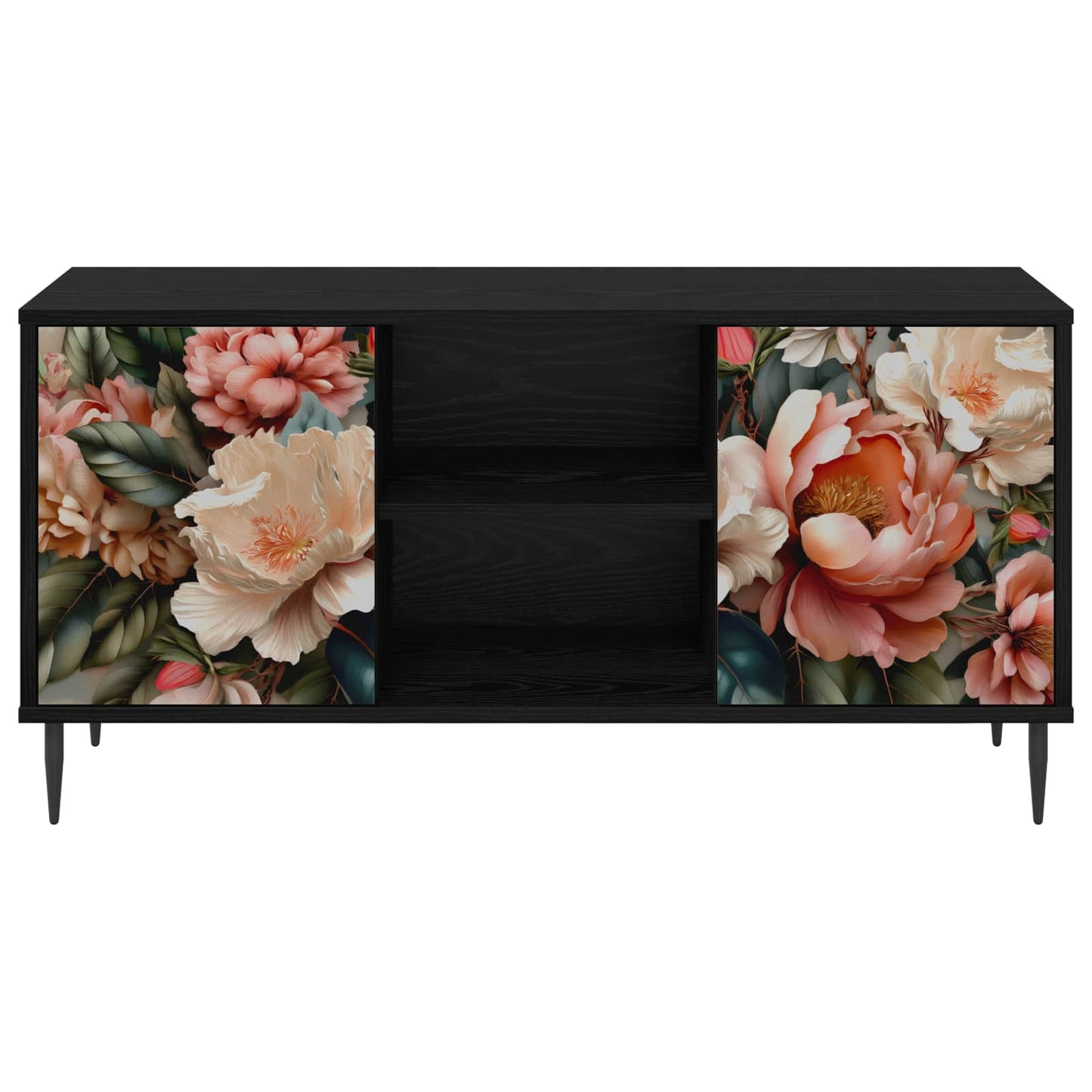 TV-skab BORNE 102 x 33 x 51 cm Sort eg Konstrueret træ