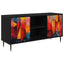 TV-skab HEESCH 102 x 33 x 51 cm Sort eg Konstrueret træ