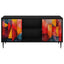 TV-skab HEESCH 102 x 33 x 51 cm Sort eg Konstrueret træ