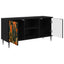 TV-skab ZAANDAM 102 x 33 x 51 cm Sort eg Konstrueret træ