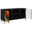 TV-skab BONN 102 x 33 x 51 cm Sort eg Konstrueret træ