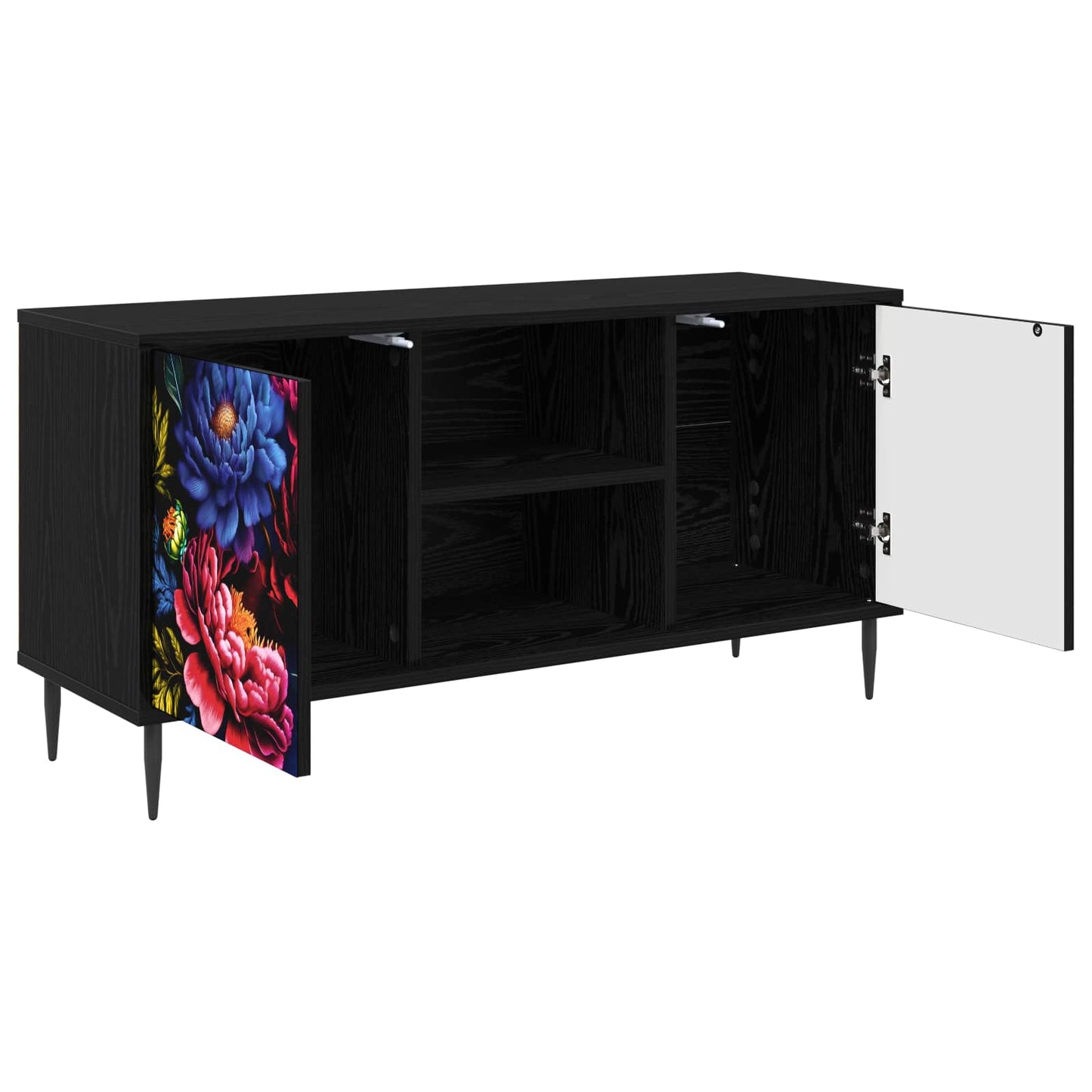 TV-skab KIEL 102 x 33 x 51 cm Sort eg Konstrueret træ