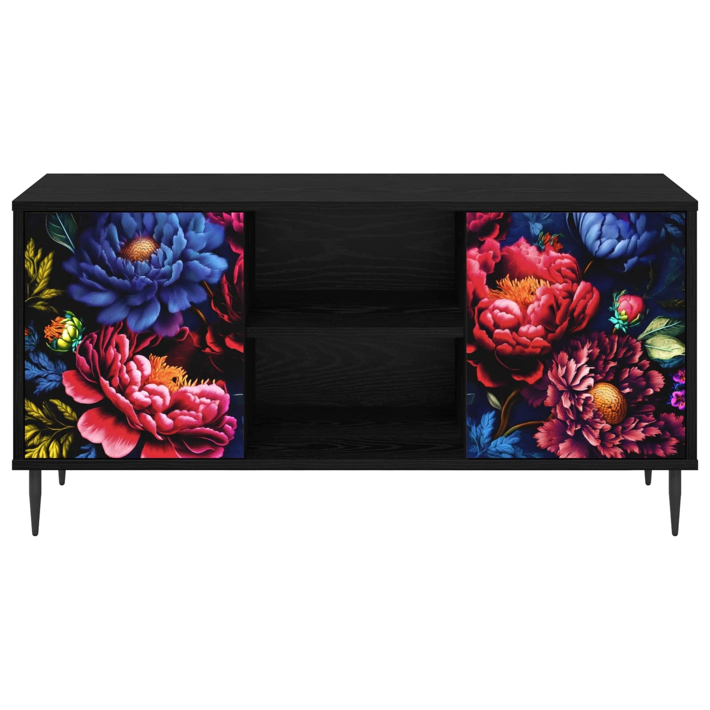 TV-skab KIEL 102 x 33 x 51 cm Sort eg Konstrueret træ