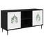 TV-skab HANAU 102 x 33 x 51 cm Sort eg Konstrueret træ