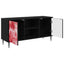 TV-skab AACHEN 102 x 33 x 51 cm Sort eg Konstrueret træ