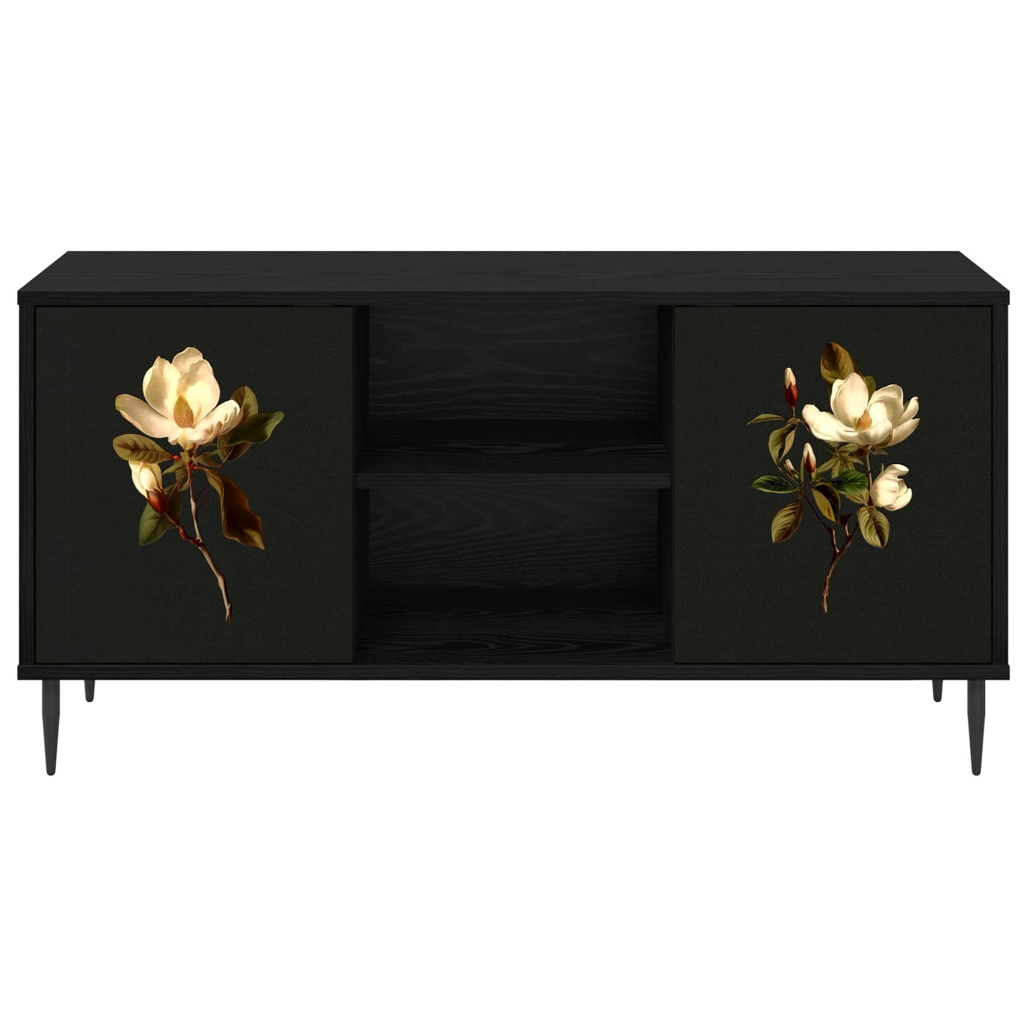 TV-skab BREMEN 102 x 33 x 51 cm Sort eg Konstrueret træ