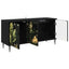 TV-skab RHENEN 102 x 33 x 51 cm Sort eg Konstrueret træ