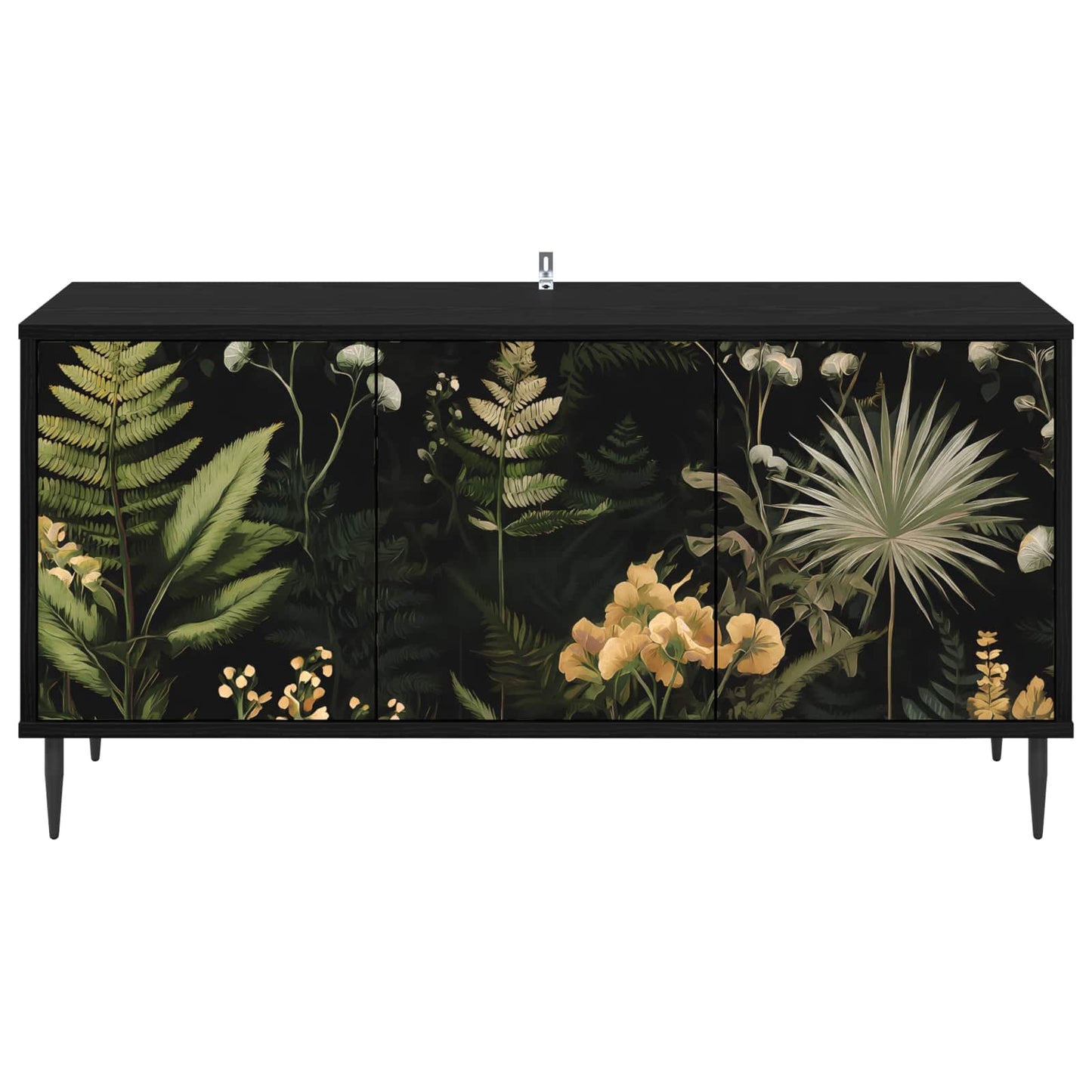TV-skab RHENEN 102 x 33 x 51 cm Sort eg Konstrueret træ