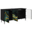 TV-skab WIJHE 102 x 33 x 51 cm Sort eg Konstrueret træ