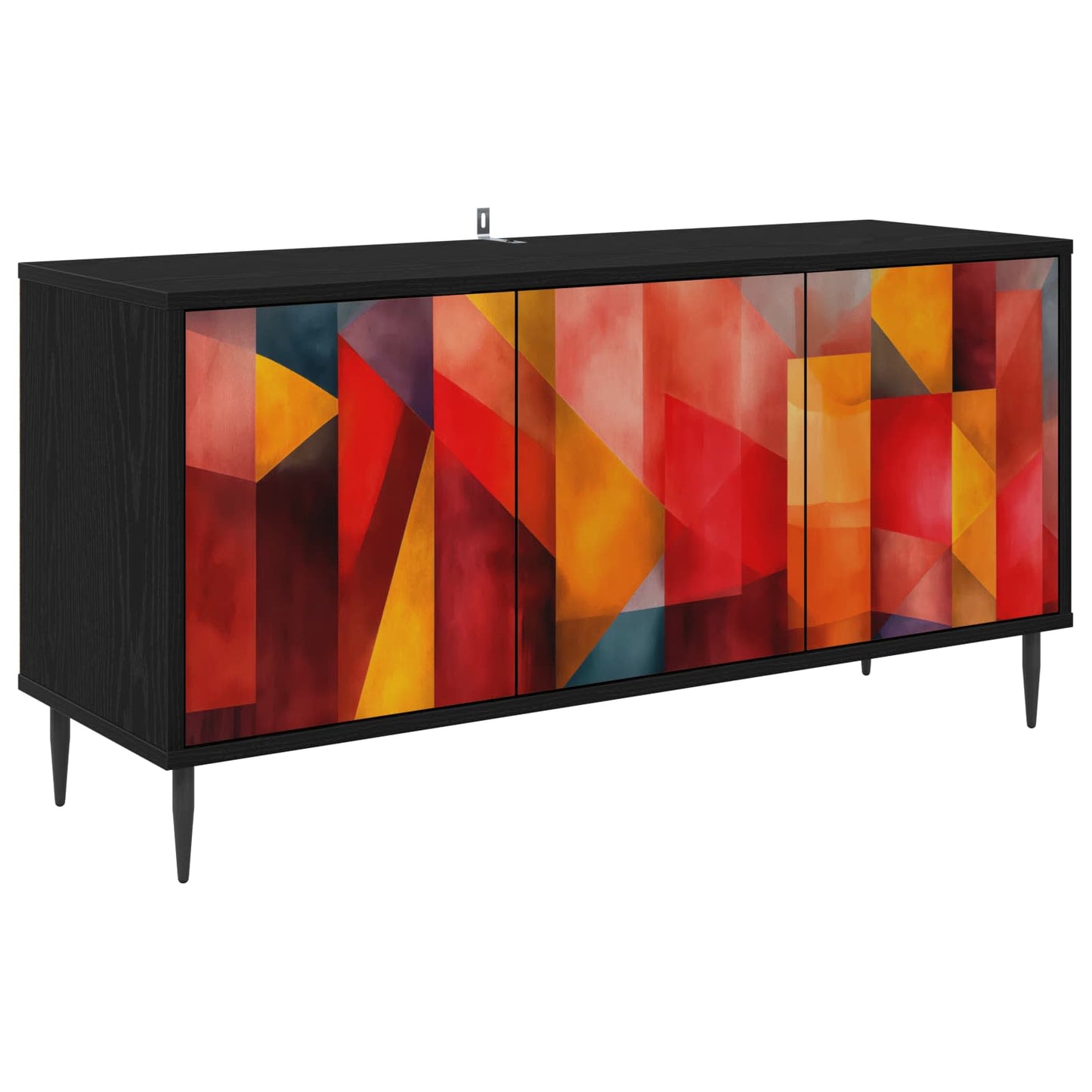 TV-skab HEESCH 102 x 33 x 51 cm Sort eg Konstrueret træ