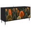 TV-skab ZAANDAM 102 x 33 x 51 cm Sort eg Konstrueret træ