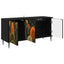 TV-skab ZAANDAM 102 x 33 x 51 cm Sort eg Konstrueret træ