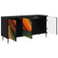 TV-skab BONN 102 x 33 x 51 cm Sort eg Konstrueret træ