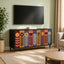 TV-skab ESSEN 102 x 33 x 51 cm Sort eg Konstrueret træ