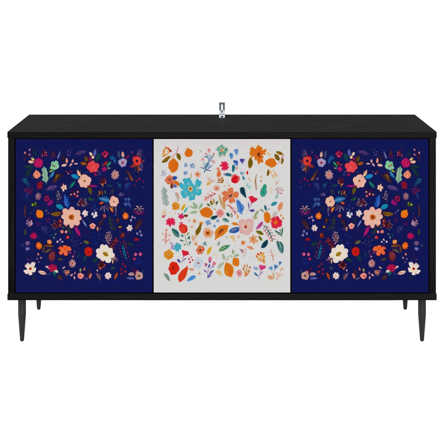 TV-skab MAINZ 102 x 33 x 51 cm Sort eg Konstrueret træ