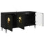 TV-skab BREMEN 102 x 33 x 51 cm Sort eg Konstrueret træ