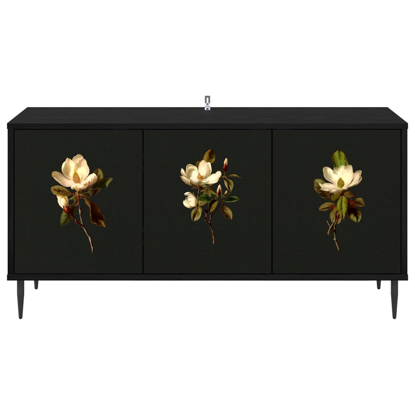 TV-skab BREMEN 102 x 33 x 51 cm Sort eg Konstrueret træ