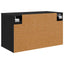 Væghængt TV Skab GENNEP 69 x 33 x 40 cm Sort eg Konstrueret træ
