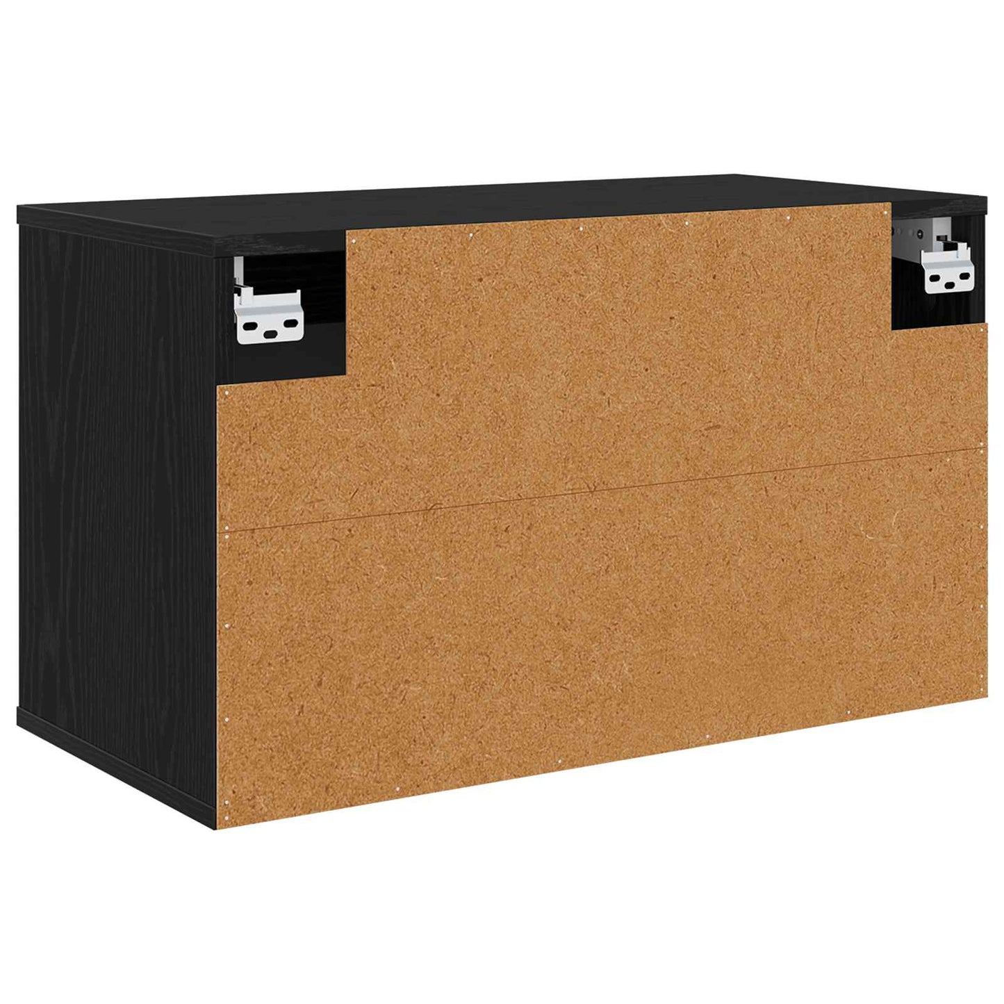 Væghængt TV Skab BORNE 69 x 33 x 40 cm Sort eg Konstrueret træ