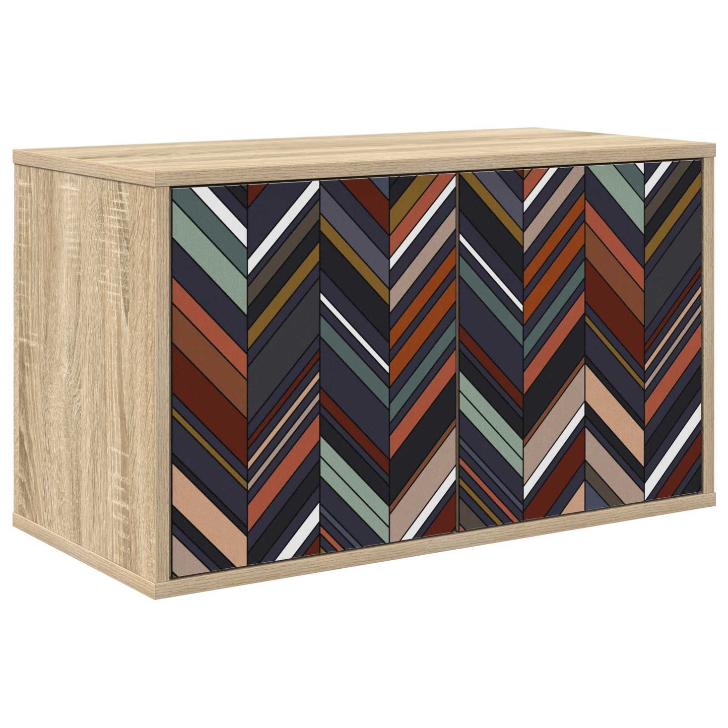Væghængt TV Skab OMMEN 69 x 33 x 40 cm Sonoma-eg