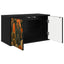 Væghængt TV Skab ZAANDAM 69 x 33 x 40 cm Sort eg