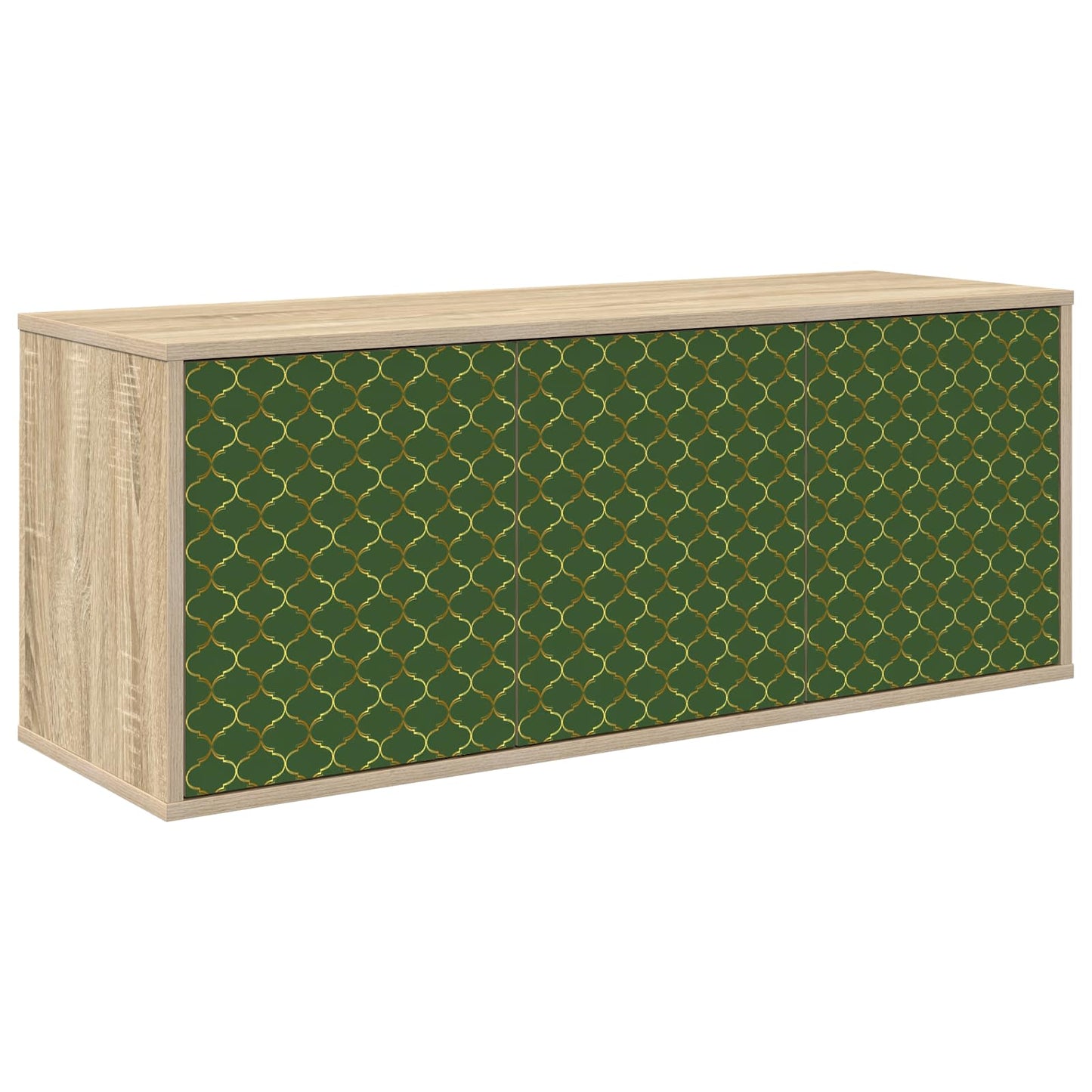 Væghængt TV Skab GELEEN 102 x 33 x 40 cm Sonoma-eg