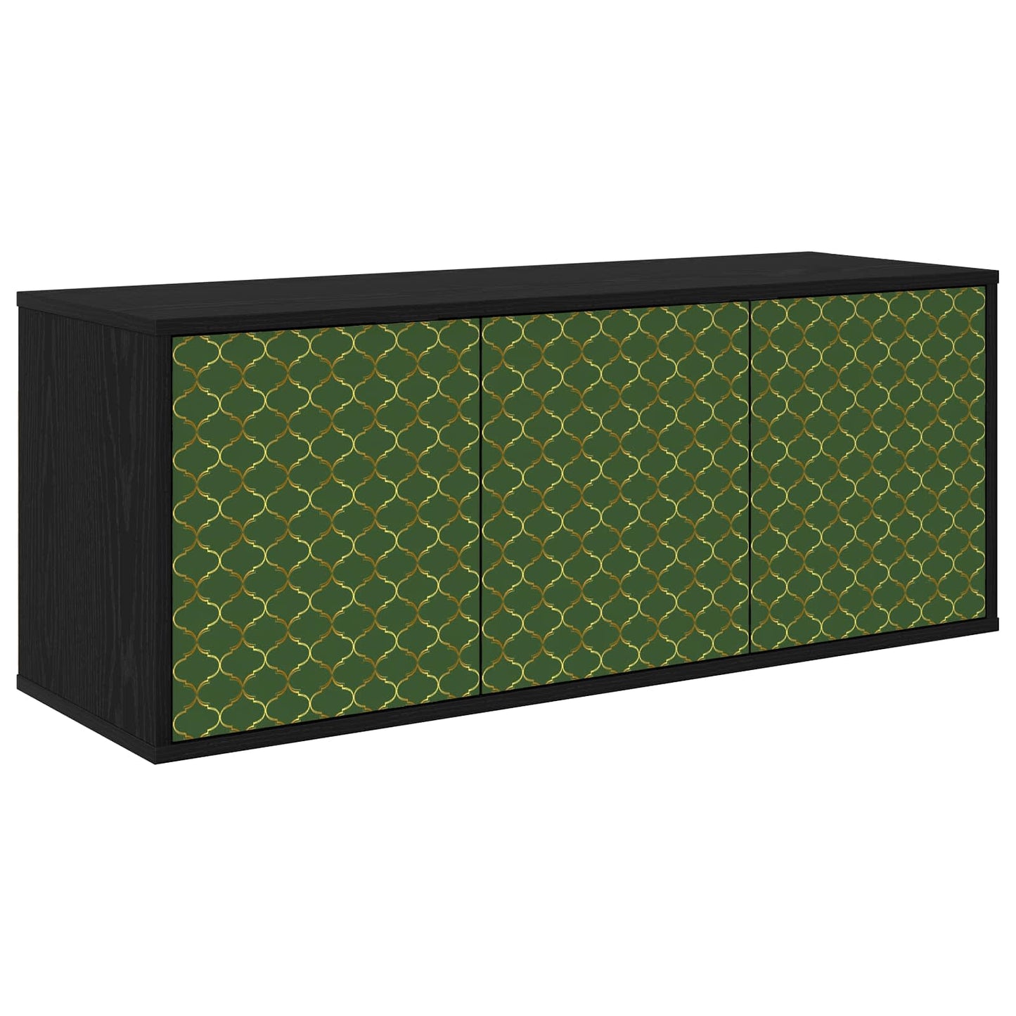Væghængt TV Skab GELEEN 102 x 33 x 40 cm Sort eg