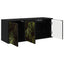 Væghængt TV Skab ELBURG 102 x 33 x 40 cm Sort eg
