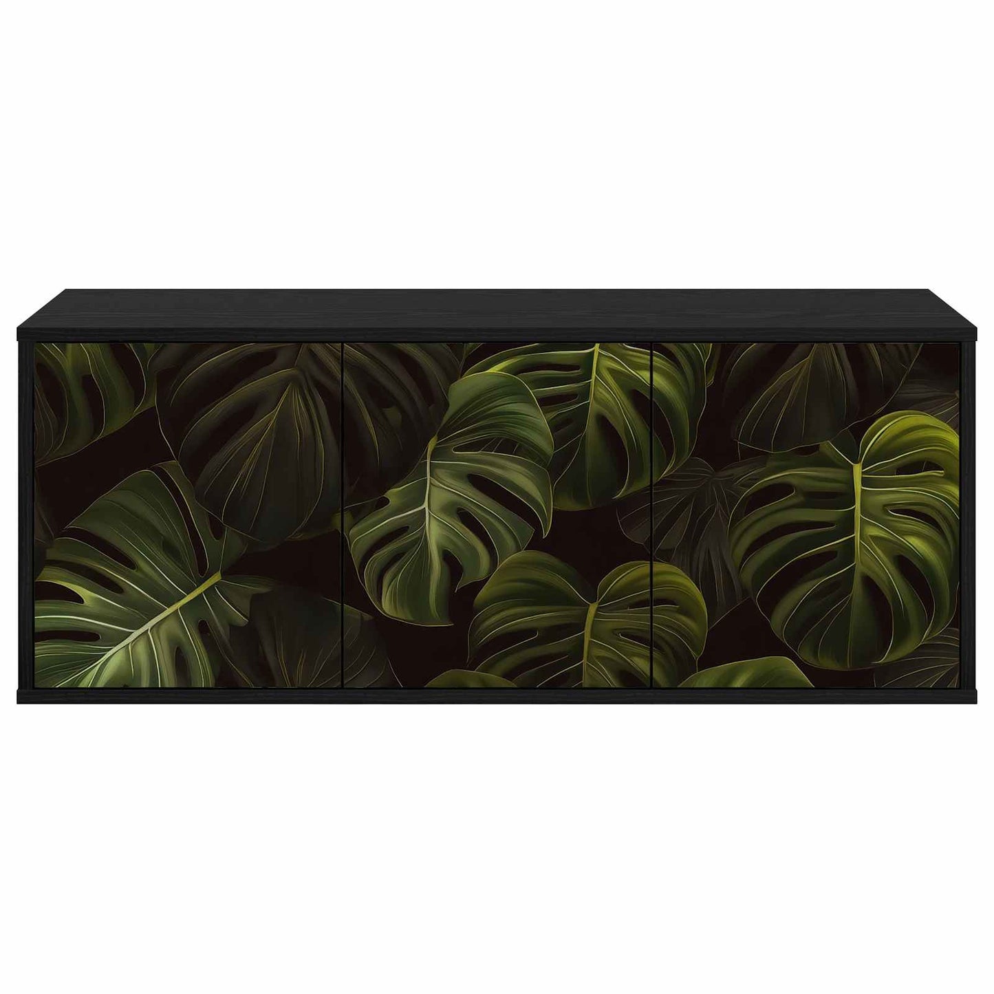 Væghængt TV Skab ELBURG 102 x 33 x 40 cm Sort eg