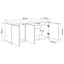 Væghængt TV Skab DOKKUM 102 x 33 x 40 cm Sort eg