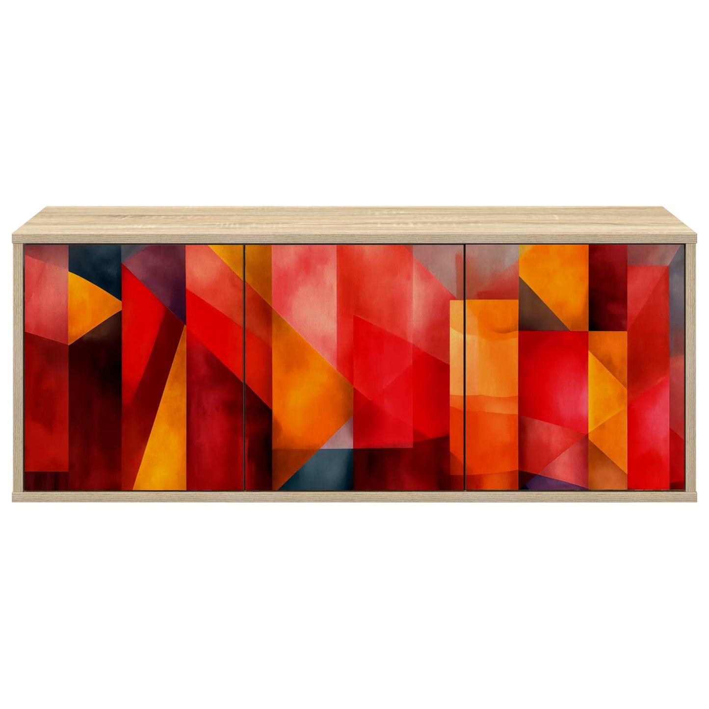 Væghængt TV Skab HEESCH 102 x 33 x 40 cm Sonoma-eg