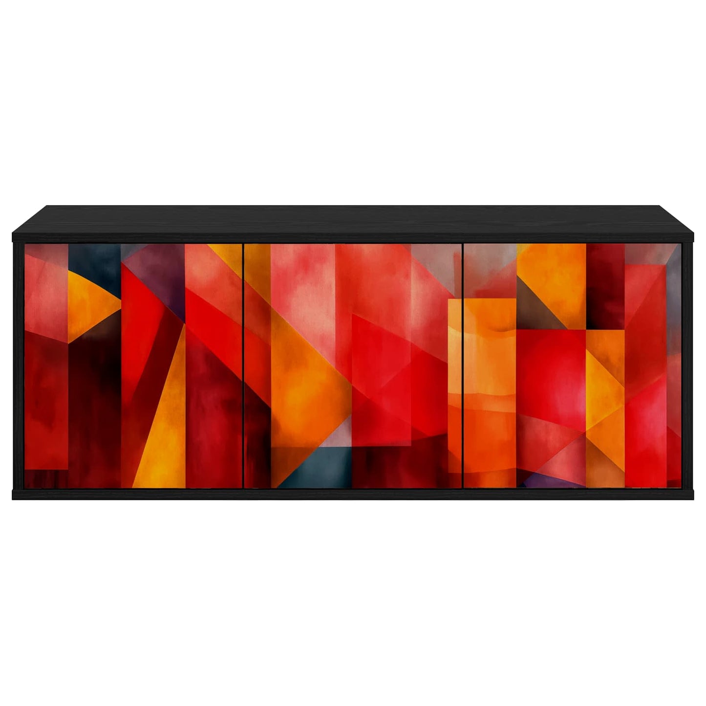 Væghængt TV Skab HEESCH 102 x 33 x 40 cm Sort eg