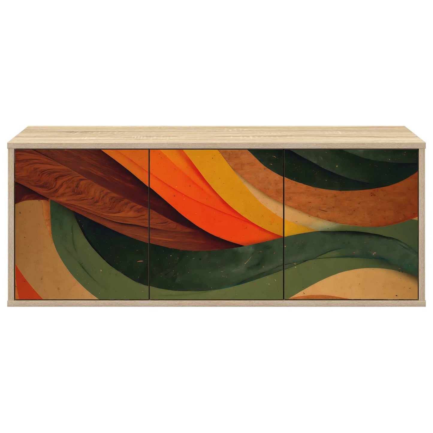 Væghængt TV Skab BONN 102 x 33 x 40 cm Sonoma-eg