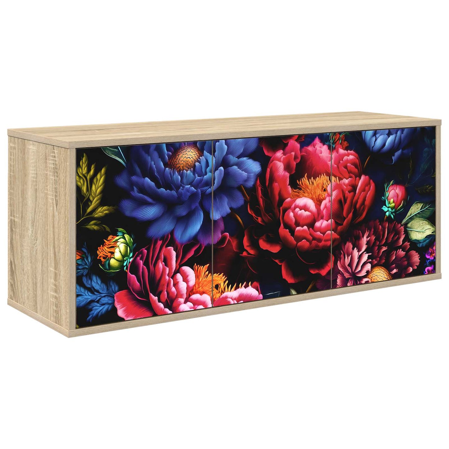 Væghængt TV Skab KIEL 102 x 33 x 40 cm Sonoma-eg