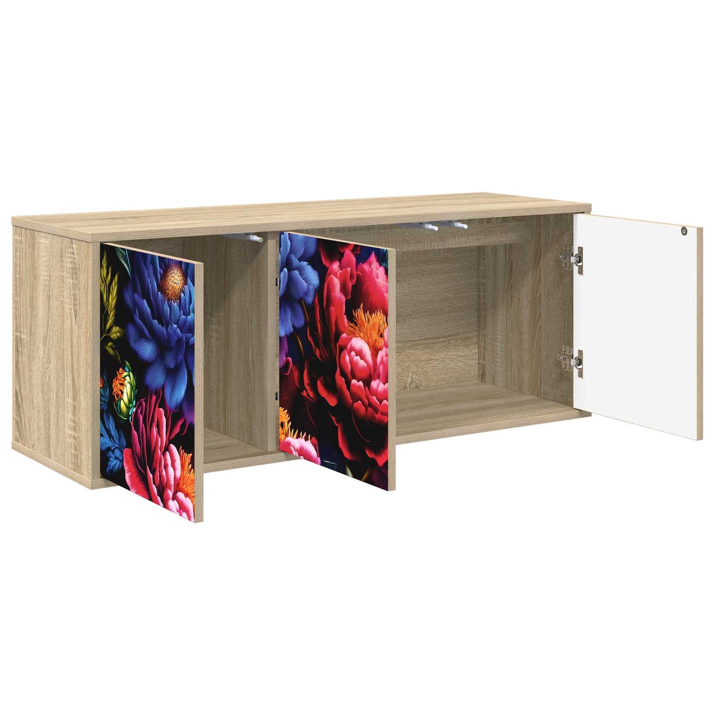 Væghængt TV Skab KIEL 102 x 33 x 40 cm Sonoma-eg
