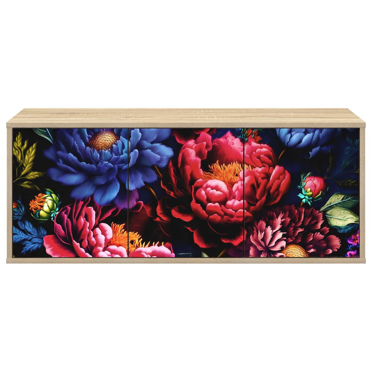 Væghængt TV Skab KIEL 102 x 33 x 40 cm Sonoma-eg