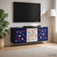 Væghængt TV Skab MAINZ 102 x 33 x 40 cm Sort eg Konstrueret træ