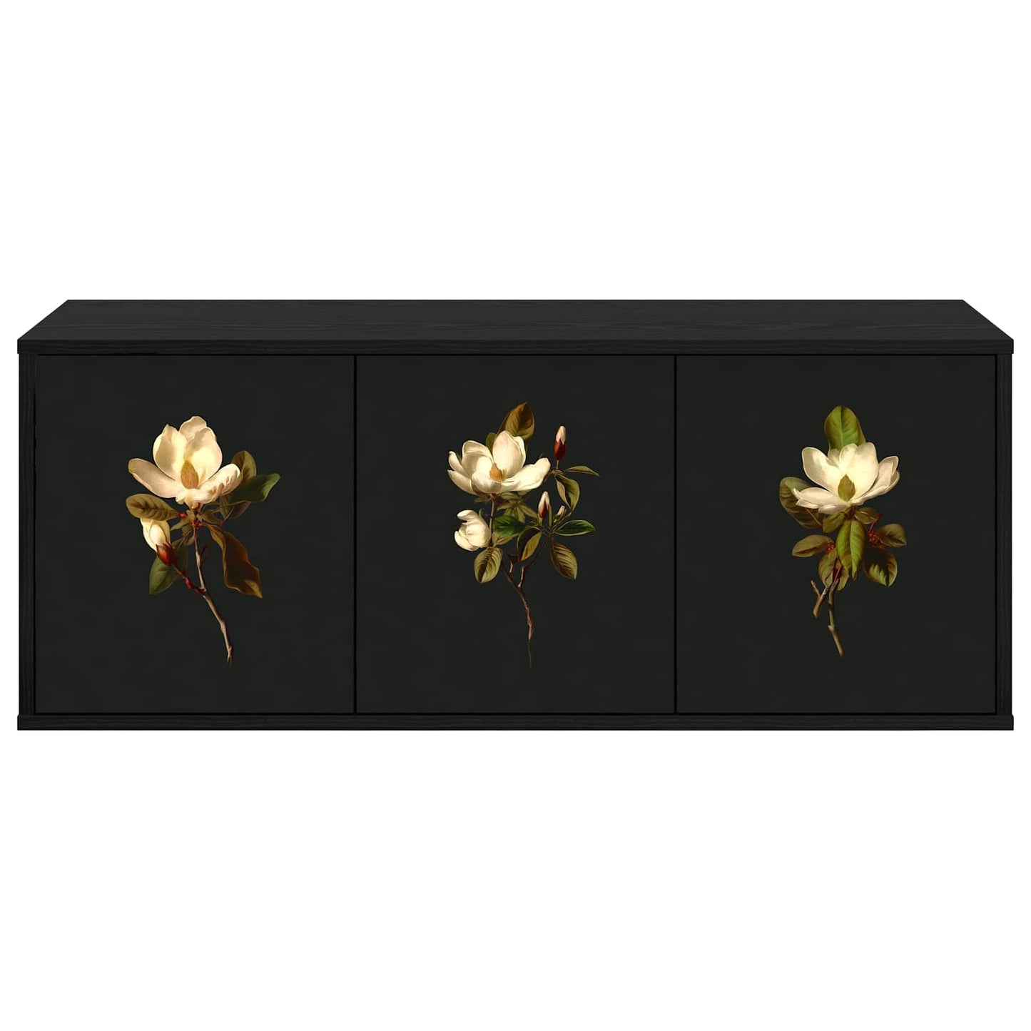 Væghængt TV Skab BREMEN 102 x 33 x 40 cm Sort eg