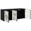 Væghængt TV Skab GOTHA 102 x 33 x 40 cm Sort eg Konstrueret træ